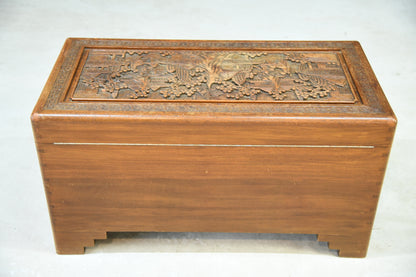 Chinese Carved Camphor Chest