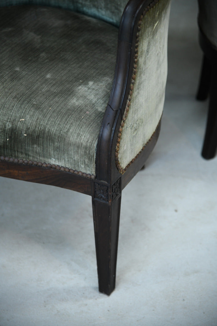 Pair Antique Tub Chairs