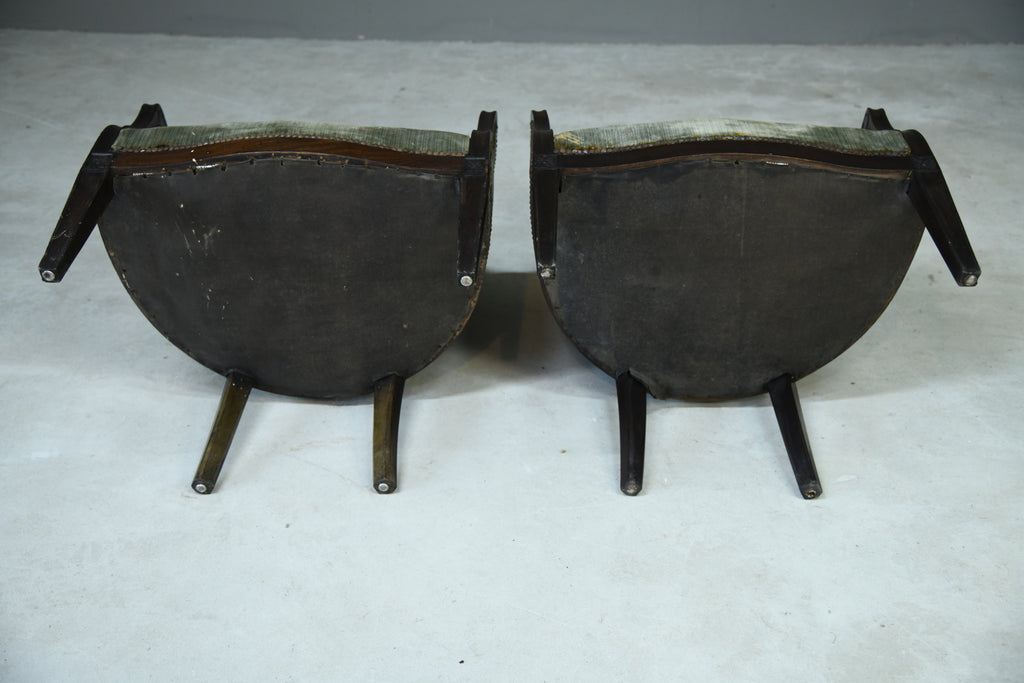 Pair Antique Tub Chairs