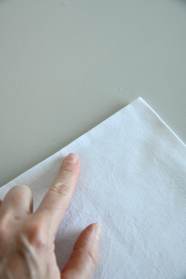 Stunning White Linen Tablecloth