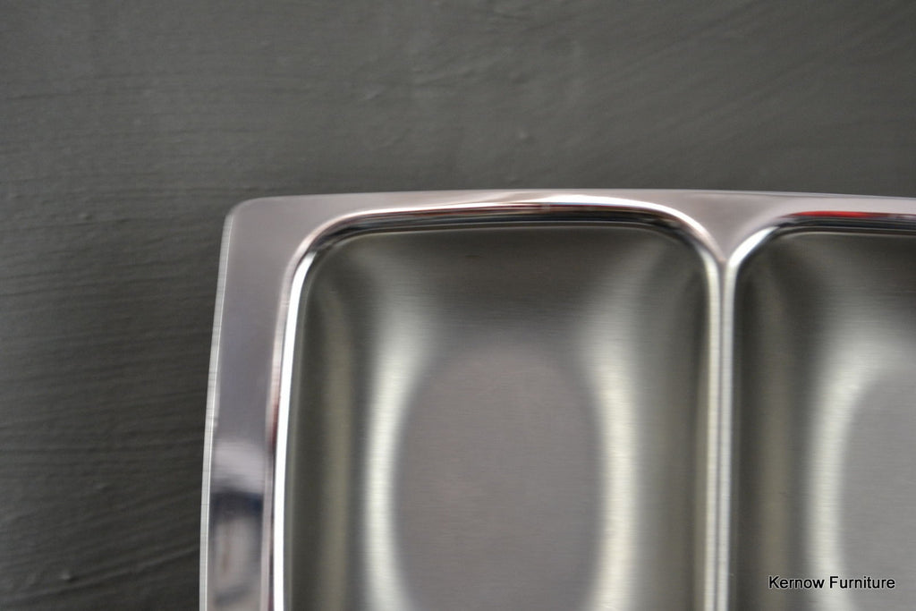 Polished Steel Serving Dish - Kernow Furniture