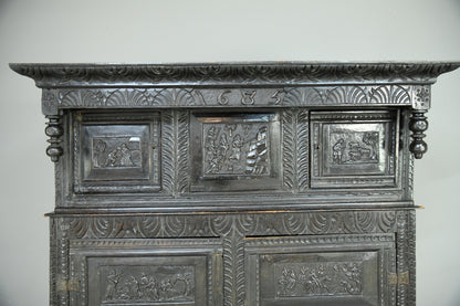 17th Century Oak Press Cupboard