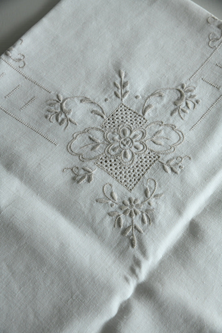 Vintage Embroidered Tablecloth