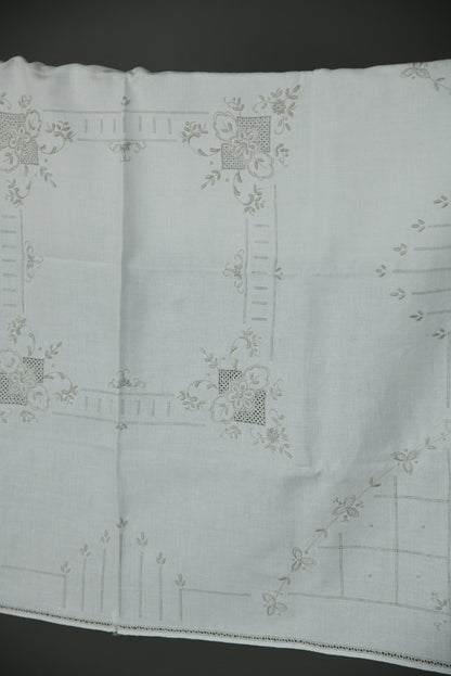 Vintage Embroidered Tablecloth