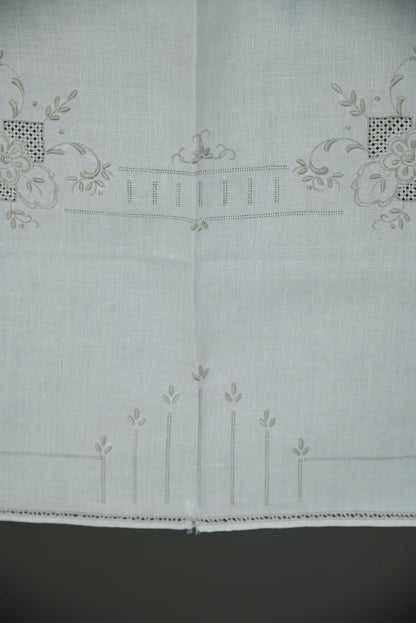 Vintage Embroidered Tablecloth