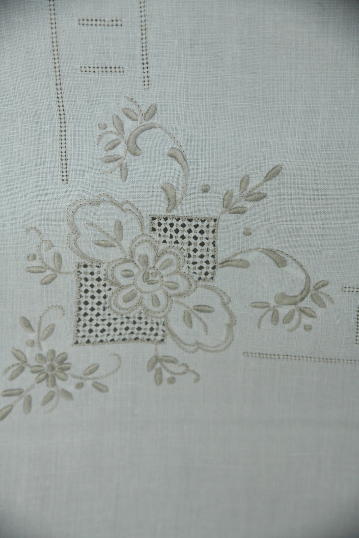 Vintage Embroidered Tablecloth