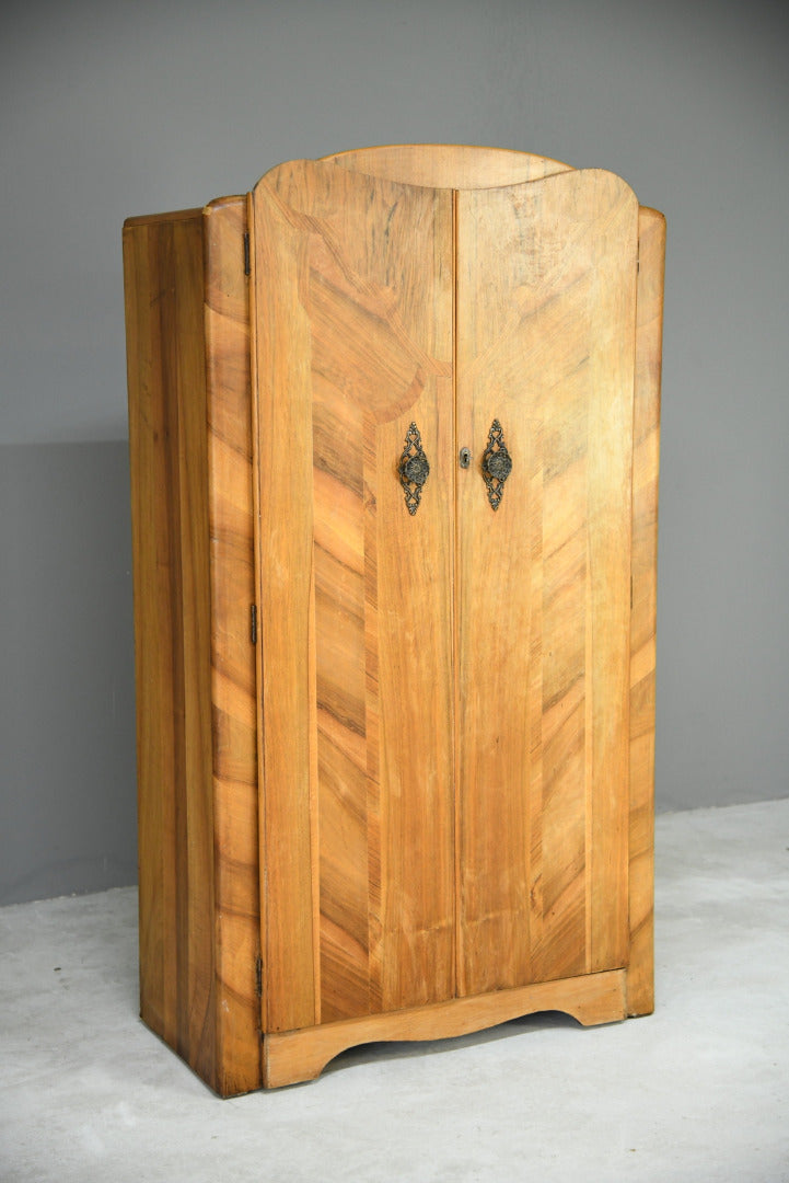 Vintage Walnut Small Wardrobe