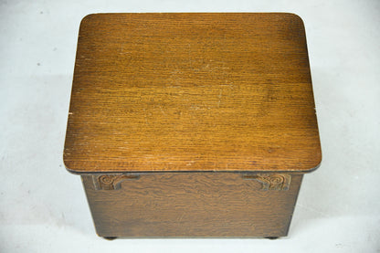 Vintage Oak Work Box