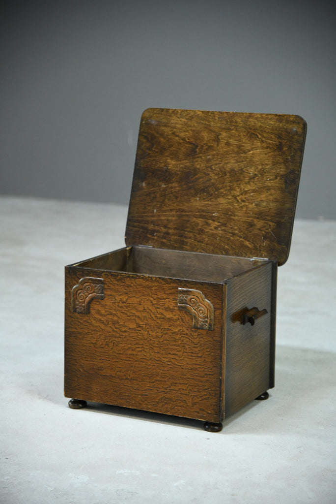 Vintage Oak Work Box