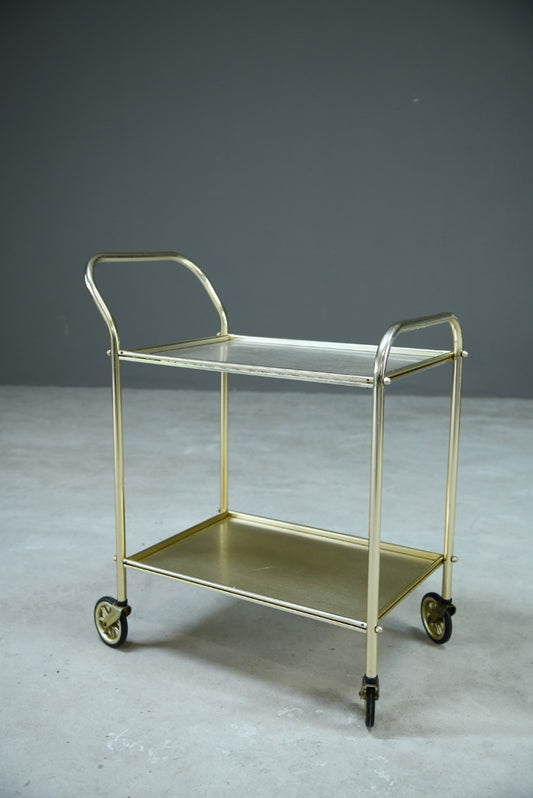 Vintage Gold Tone Cocktail Trolley