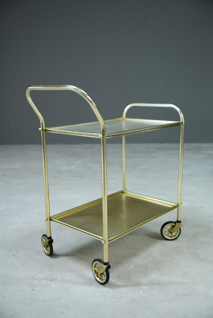 Vintage Gold Tone Cocktail Trolley