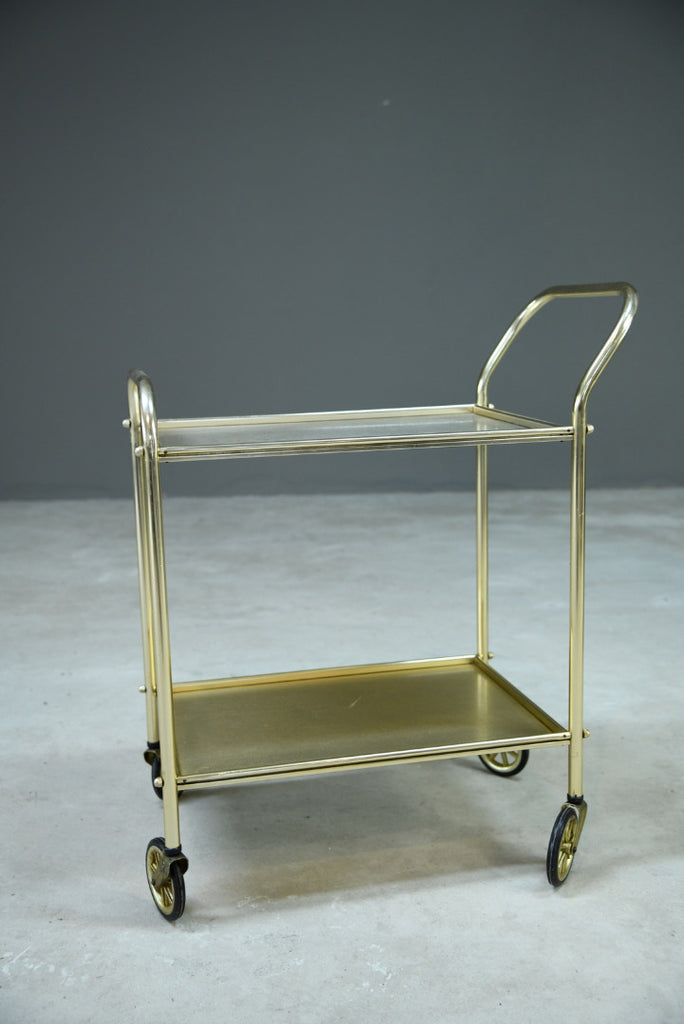 Vintage Gold Tone Cocktail Trolley