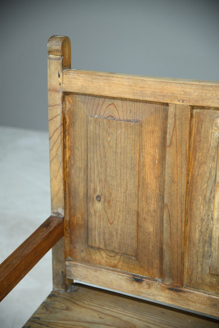 Rustic Pine Storage Bench