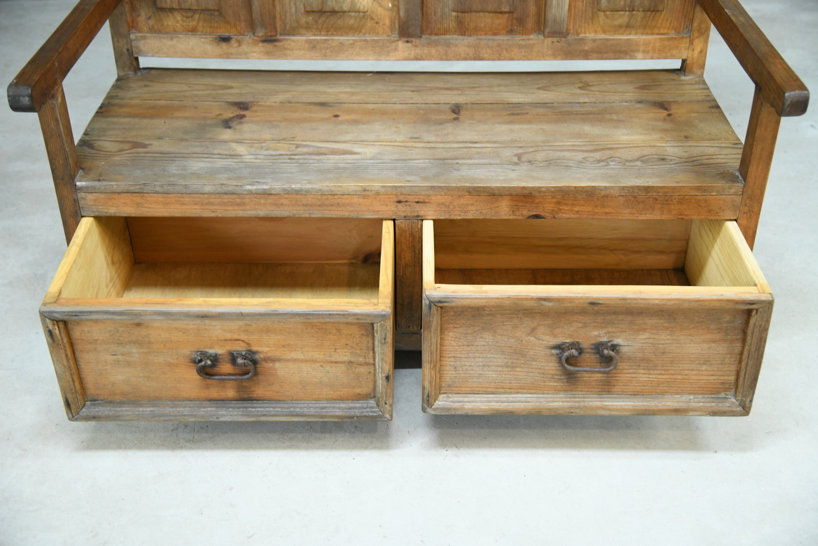 Rustic Pine Storage Bench