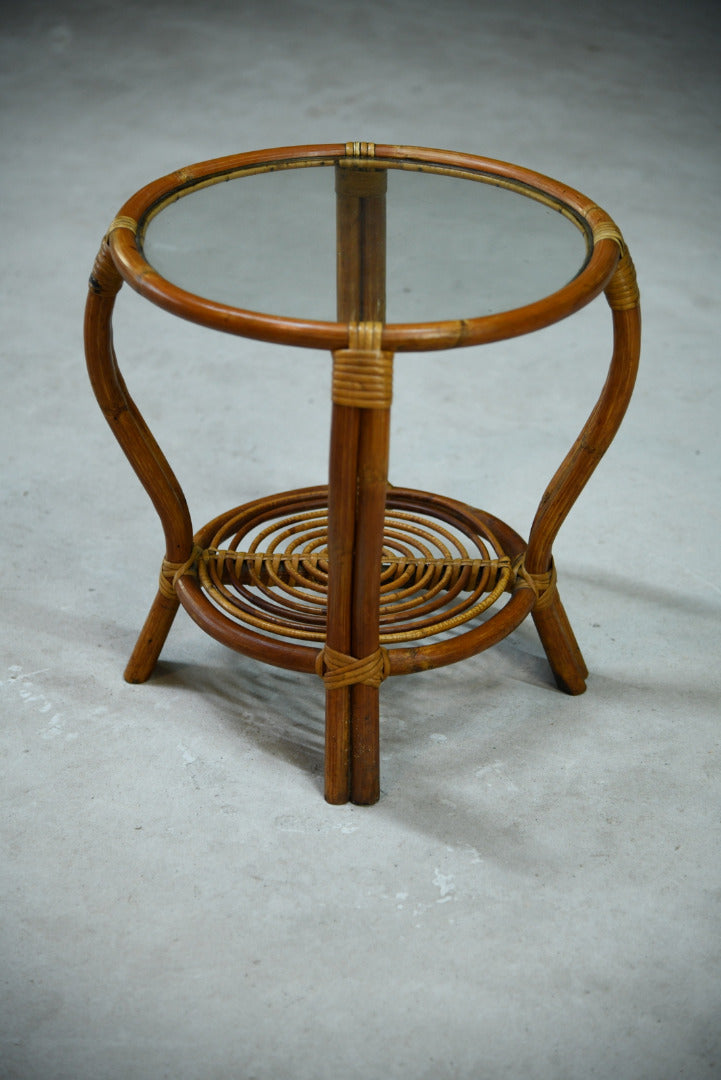 Retro Cane Side Table