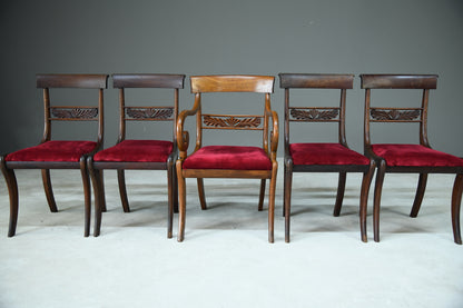 5 Antique Dining Chairs