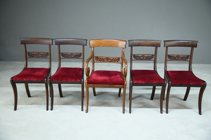 5 Antique Dining Chairs