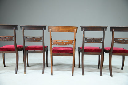 5 Antique Dining Chairs