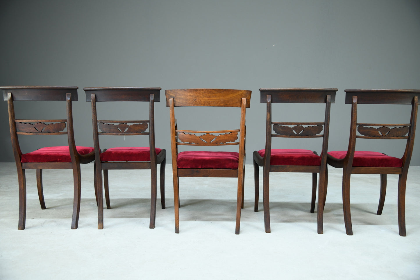 5 Antique Dining Chairs