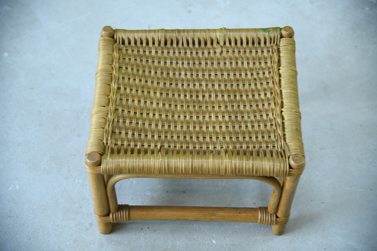Small wicker footstool hotsell