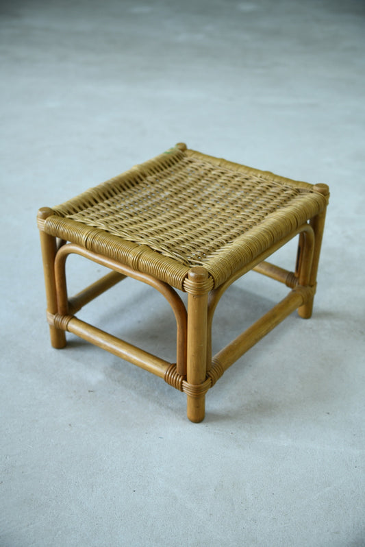 Small Wicker Footstool