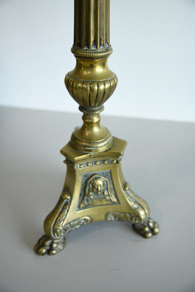 Large Continental Brass Pricket Candle Stick