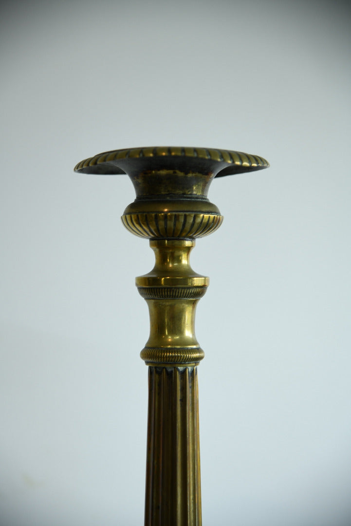 Large Continental Brass Pricket Candle Stick