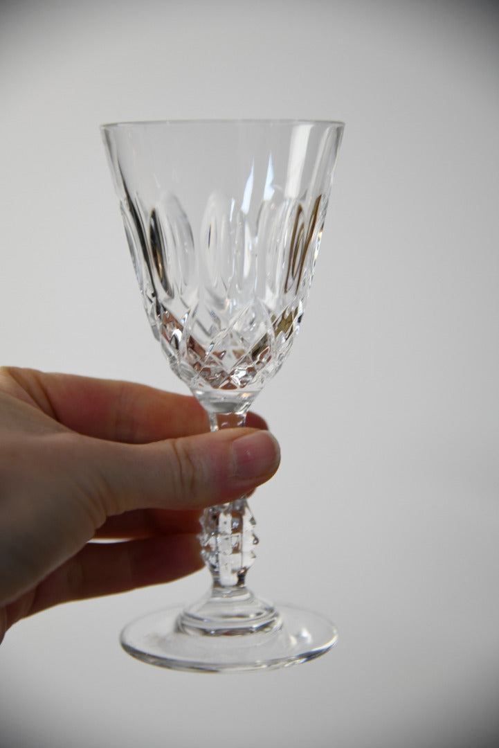 4 Cut Crystal Wine Glasses