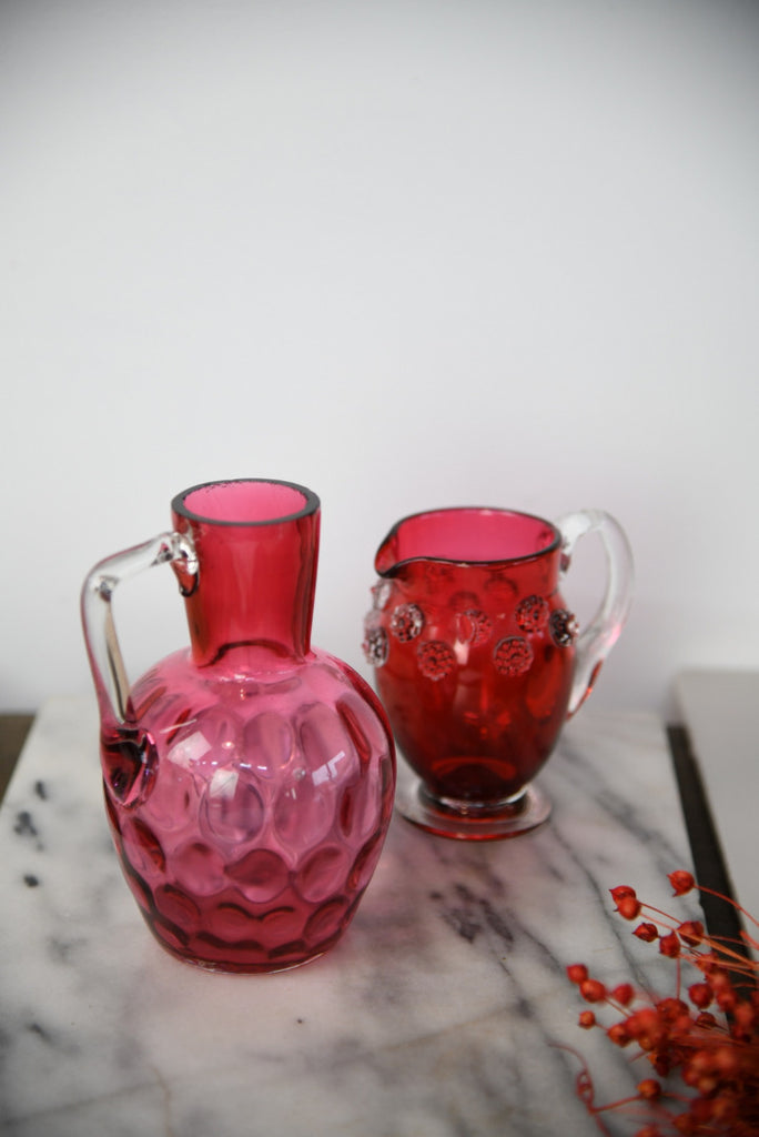 Cranberry Glass Jugs