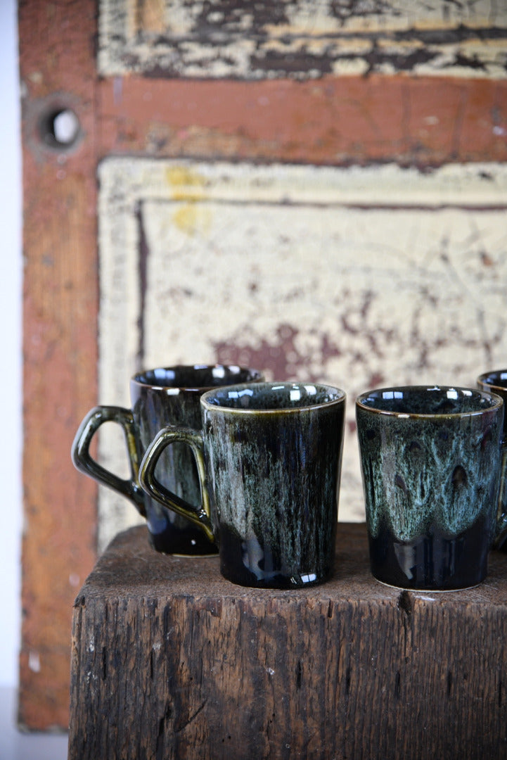 4 Fosters Cornish Pottery Mugs