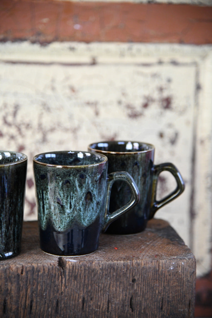 4 Fosters Cornish Pottery Mugs