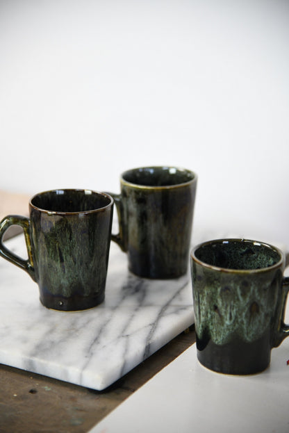 4 Fosters Cornish Pottery Mugs