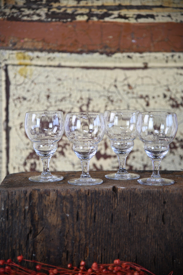 4 Vintage Liquer Glasses