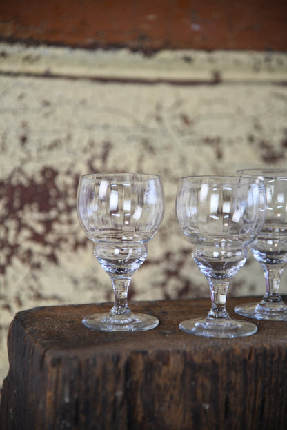 4 Vintage Liquer Glasses