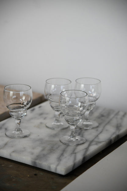 4 Vintage Liquer Glasses