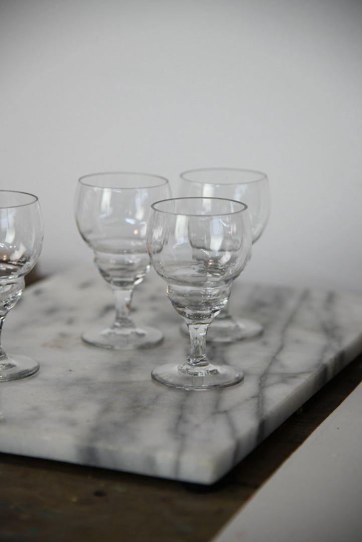 4 Vintage Liquer Glasses