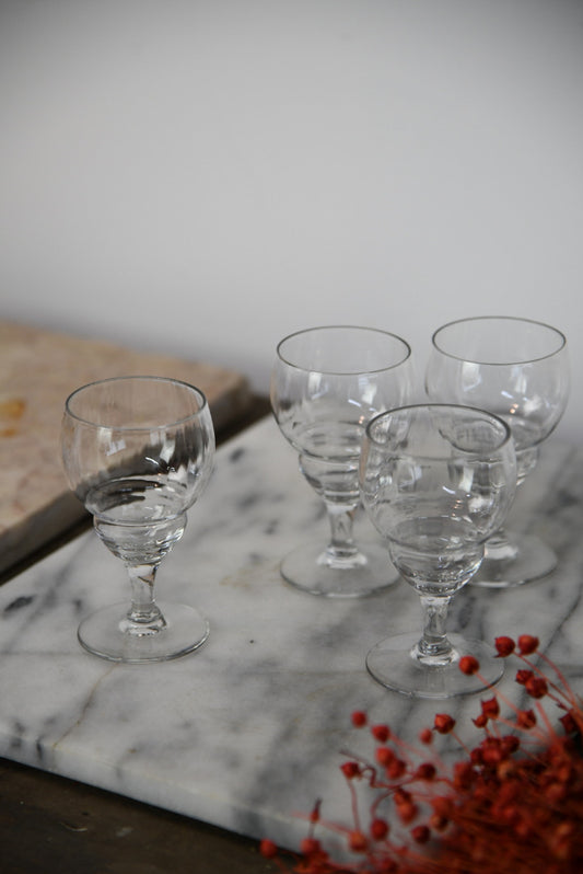 4 Vintage Liquer Glasses