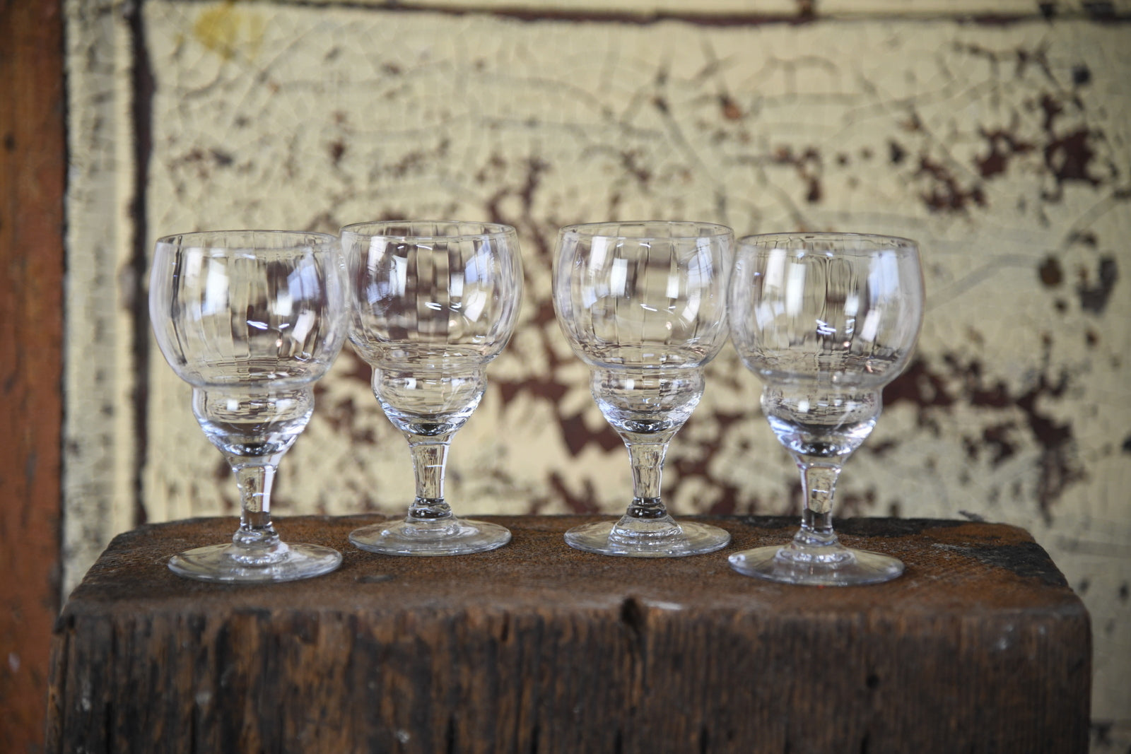 4 Vintage Liquer Glasses