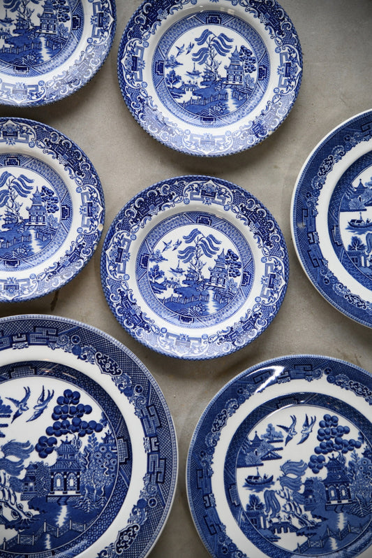 Assorted Willow Plates