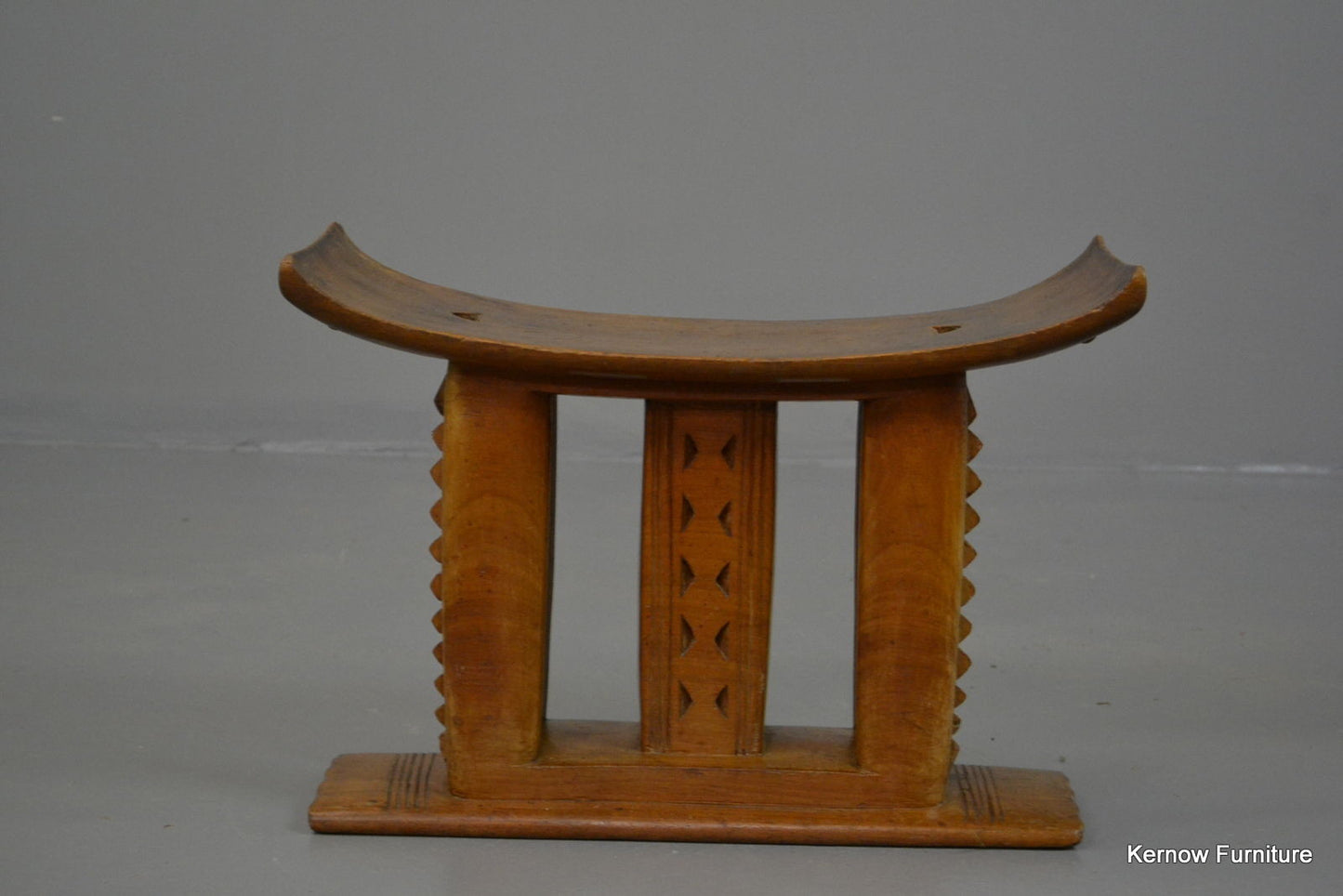 African Ashanti Asante Carved Wooden Stool - Kernow Furniture