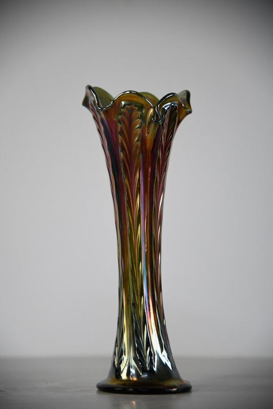 Dugan Carnival Glass Vase