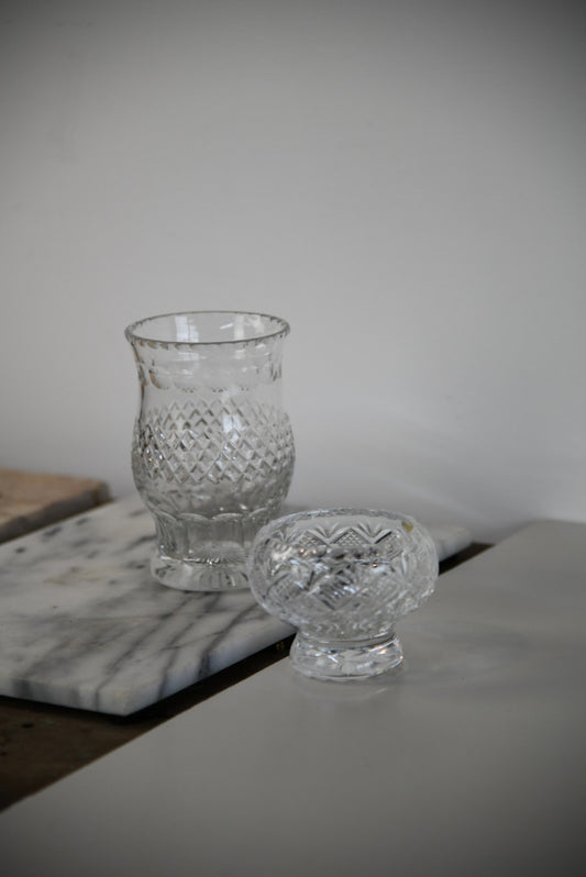 Cut Crystal Vase & Brierly Small Bowl