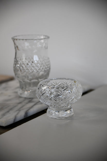 Cut Crystal Vase & Brierly Small Bowl