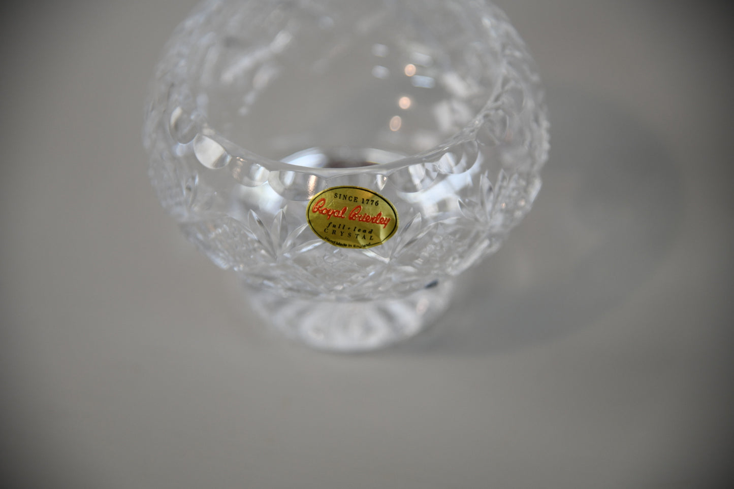 Cut Crystal Vase & Brierly Small Bowl