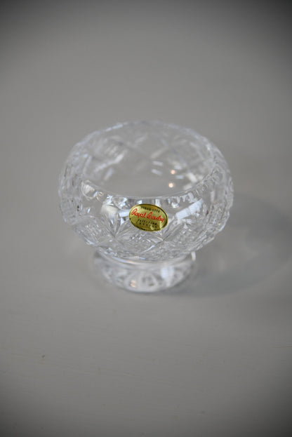 Cut Crystal Vase & Brierly Small Bowl