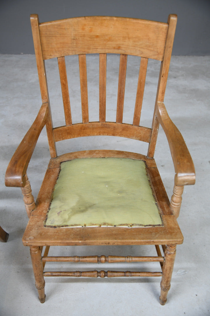 Pair Country Style Carver Chairs