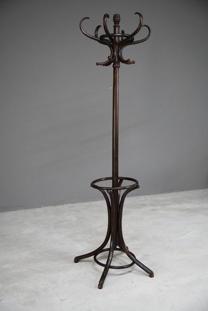 Stained Beech Bentwood Coat Stand