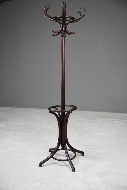 Stained Beech Bentwood Coat Stand