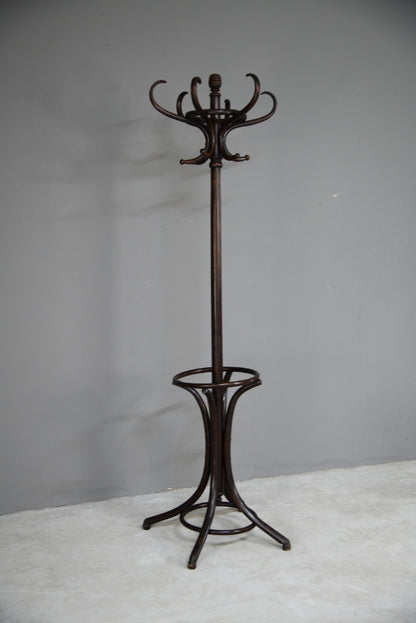 Stained Beech Bentwood Coat Stand