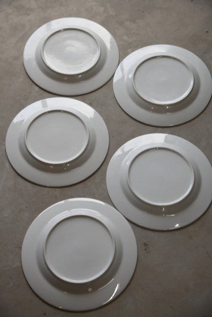 Viners White & Silver Rim Dinner Plate